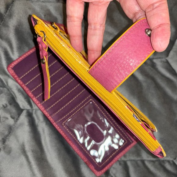 Fossil Yellow and Red Floral Wallet - Picture 11 of 14